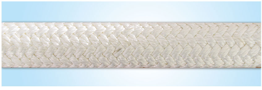 Double braided mooring rope